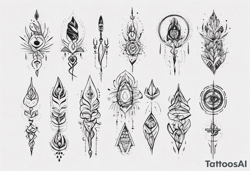 unalome tattoo idea