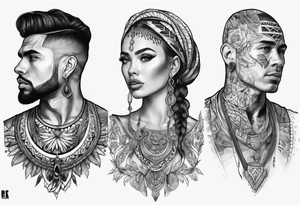 Spojene ruce tattoo idea