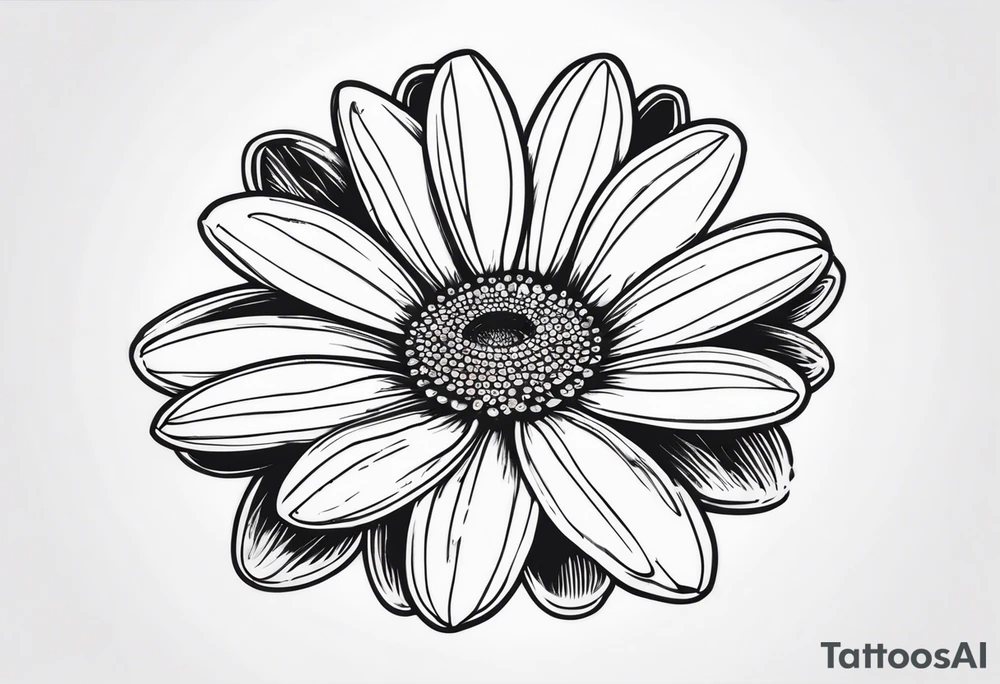 Daisy with 8 pedals tattoo idea