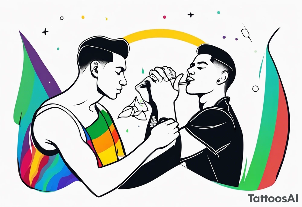 Homosexual men tattoo idea