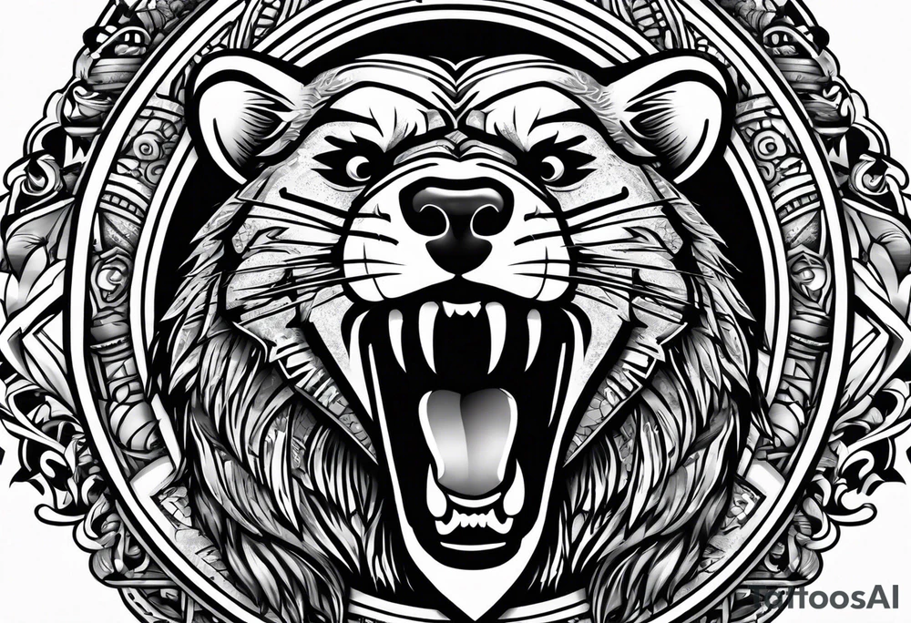 Angry Mc.Badgers tattoo idea