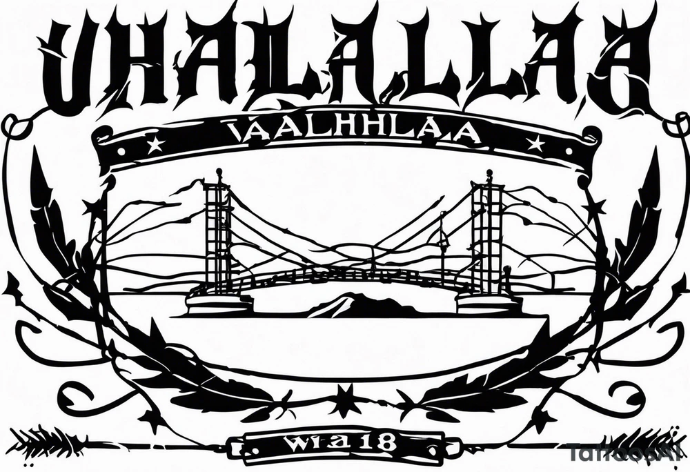 valhalla barb wire prison tattoo idea