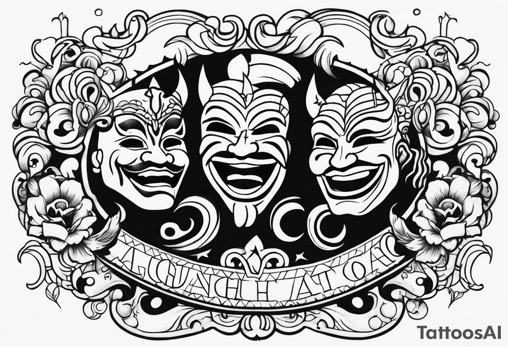 Laugh now cry later chicano tattoo idea