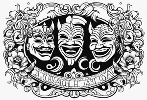 Laugh now cry later chicano tattoo idea