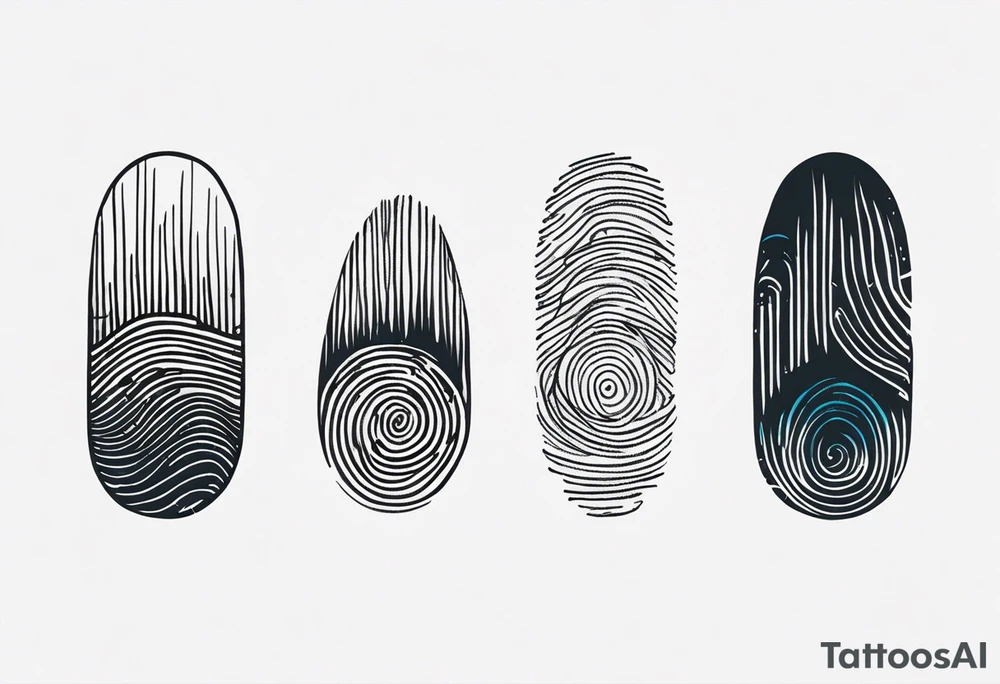 Finger print tattoos tattoo idea