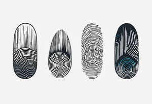 Finger print tattoos tattoo idea