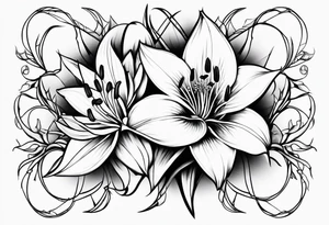 Lily with thorns tattoo idea