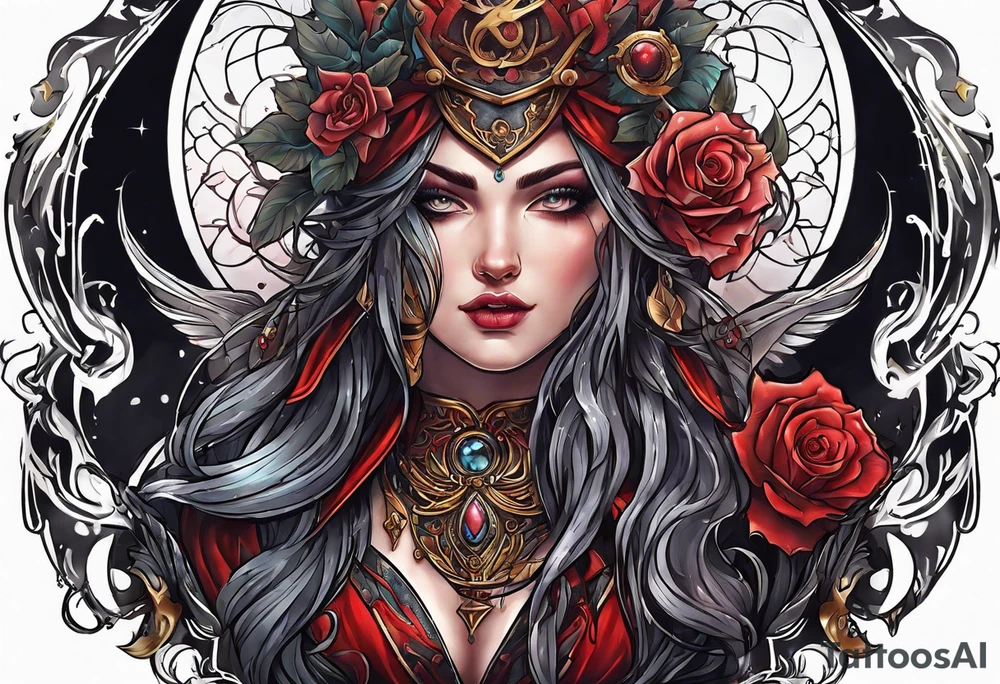 arcane blood magic tattoo idea