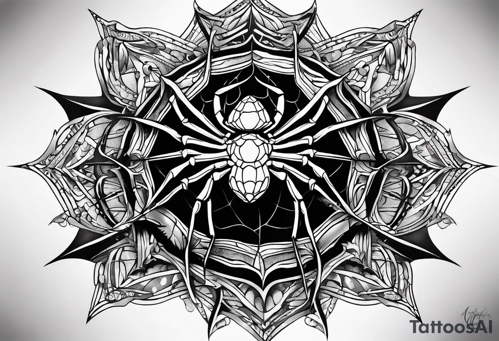 Spider tattoo idea