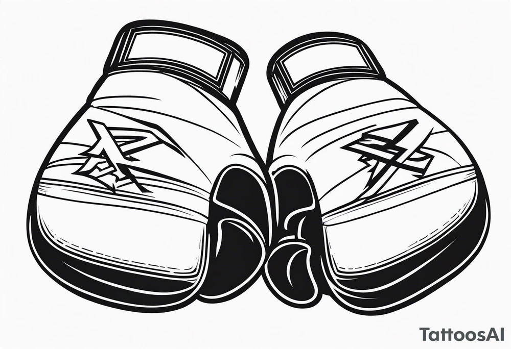 Boxing gloves tattoo idea