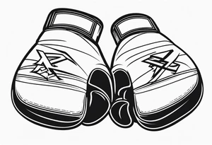 Boxing gloves tattoo idea