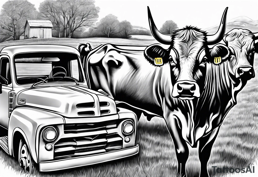 Cows, tractors, lawyer tattoo idea