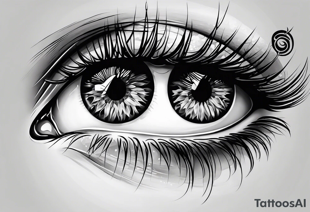 shit with eyes tattoo idea