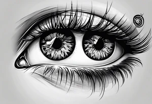 shit with eyes tattoo idea