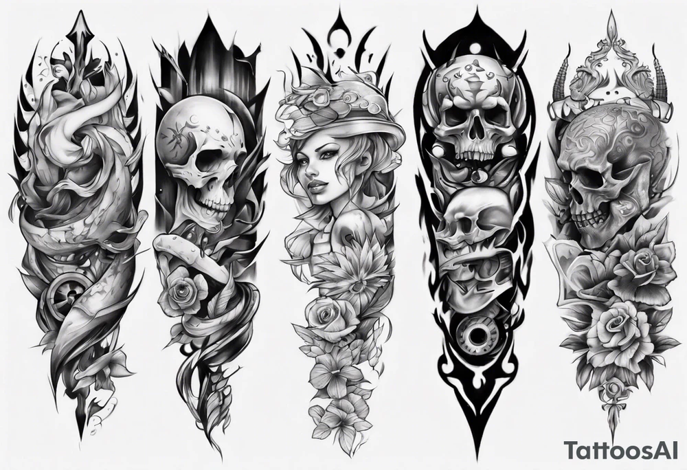Half-sleeve arm tattoo tattoo idea