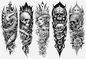 Half-sleeve arm tattoo tattoo idea