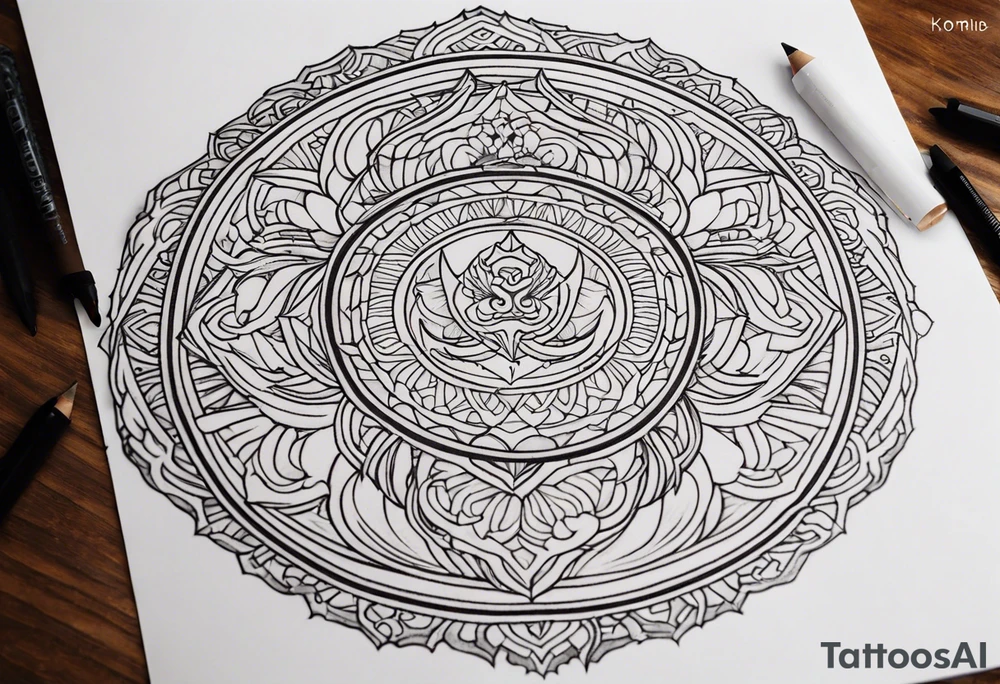 Dragon Mandala tattoo idea
