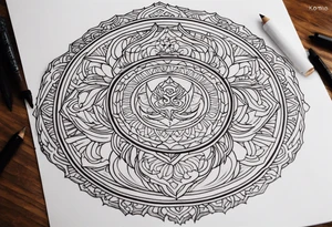 Dragon Mandala tattoo idea