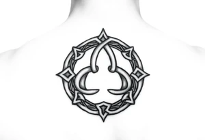 Celtic trinity knot with the circle. for placement on the inner arm tattoo idea