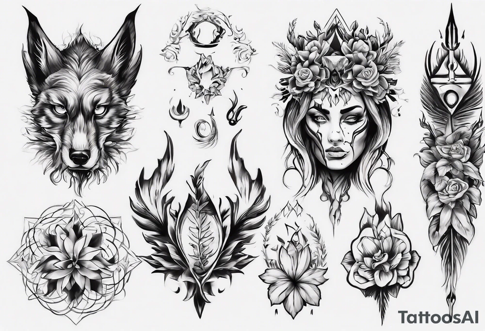 Человек разлитается птицами tattoo idea