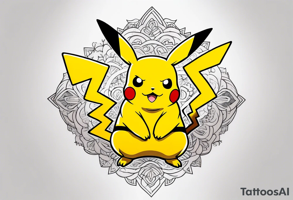 Pikachu tattoo idea