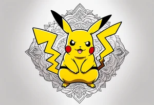 Pikachu tattoo idea