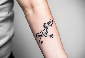 dragon breathing fire tattoo idea