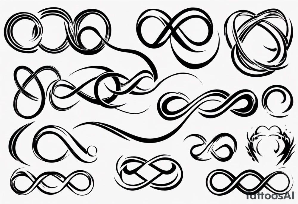 simple infinity loop tattoo idea