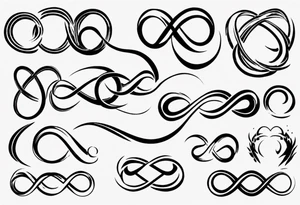 simple infinity loop tattoo idea