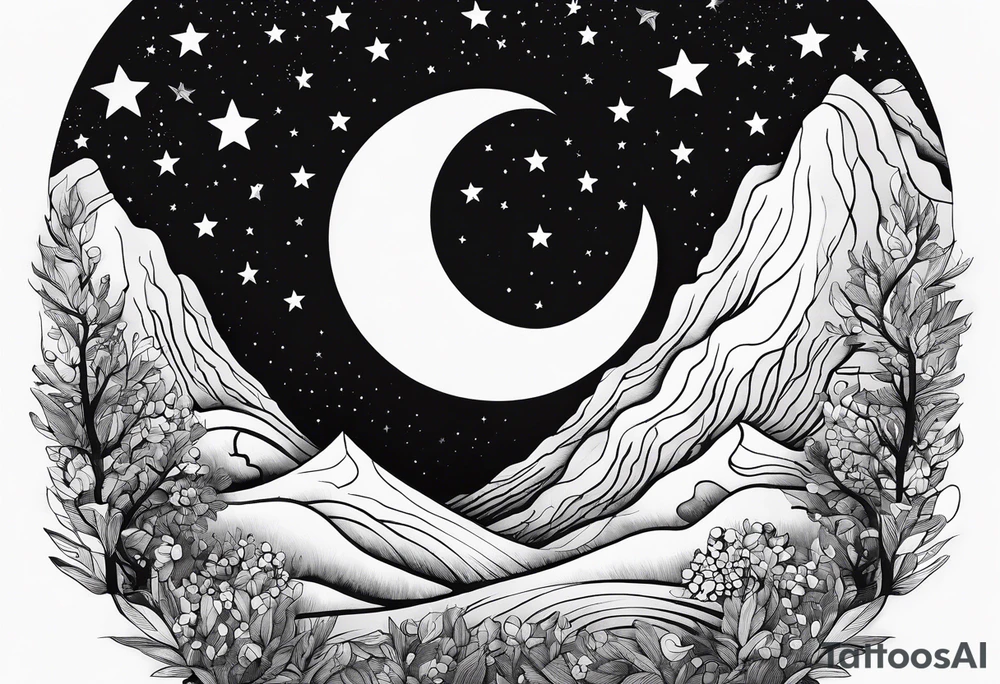 as long as theres stars over Texas, i'll hang the moon for you tattoo idea