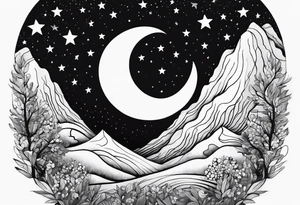 as long as theres stars over Texas, i'll hang the moon for you tattoo idea