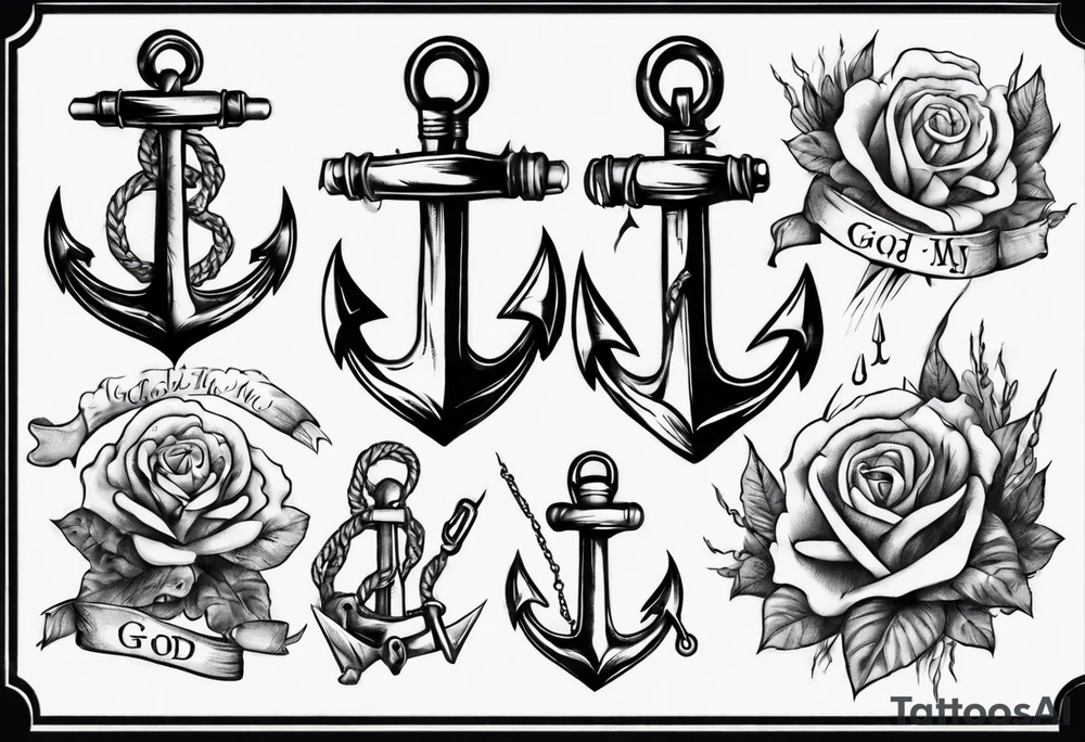 God is my anchor tattoo idea