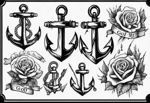 God is my anchor tattoo idea