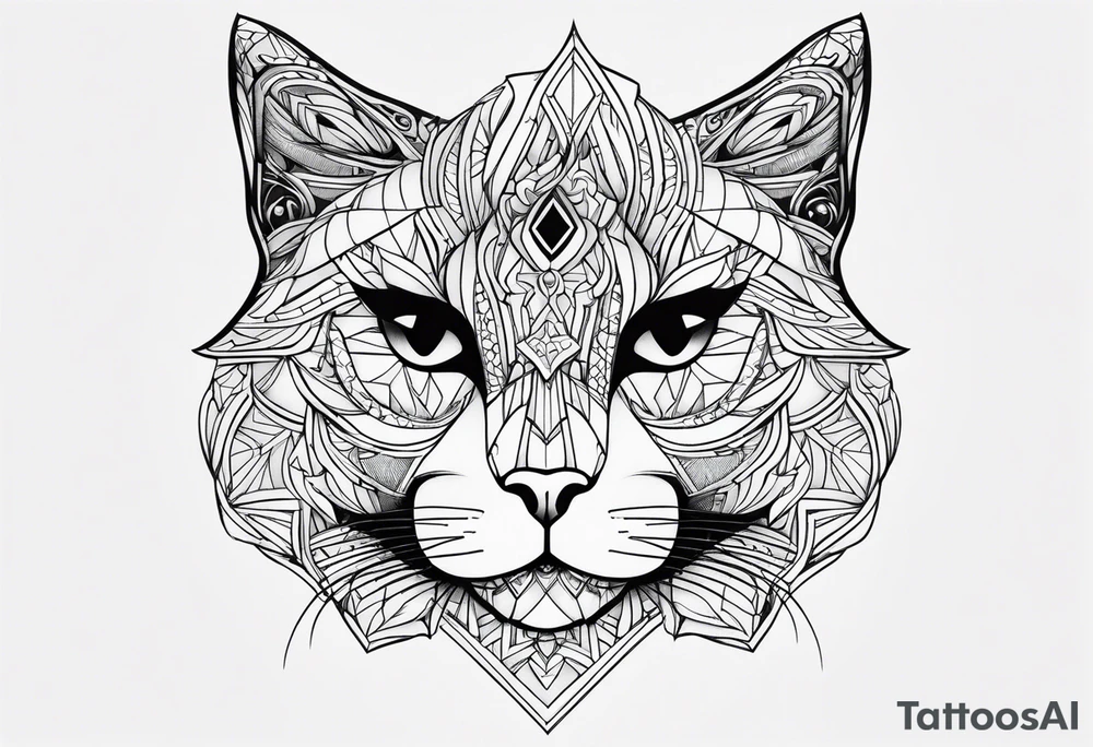 Black Cat tattoo idea