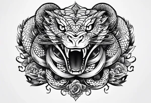 Snake head tattoo idea