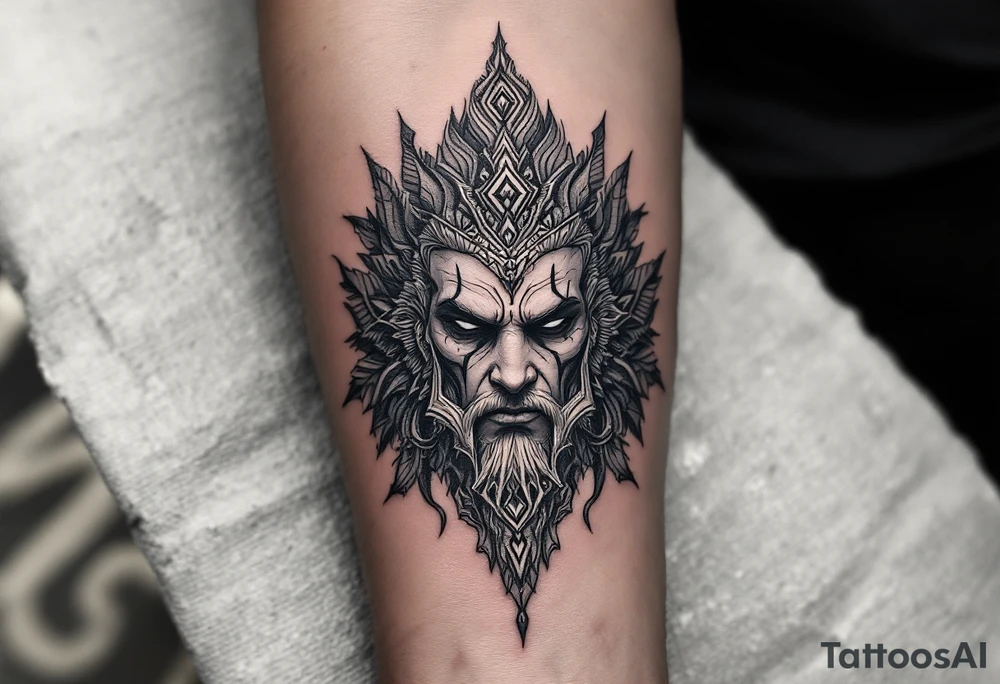 dmt deity tattoo idea