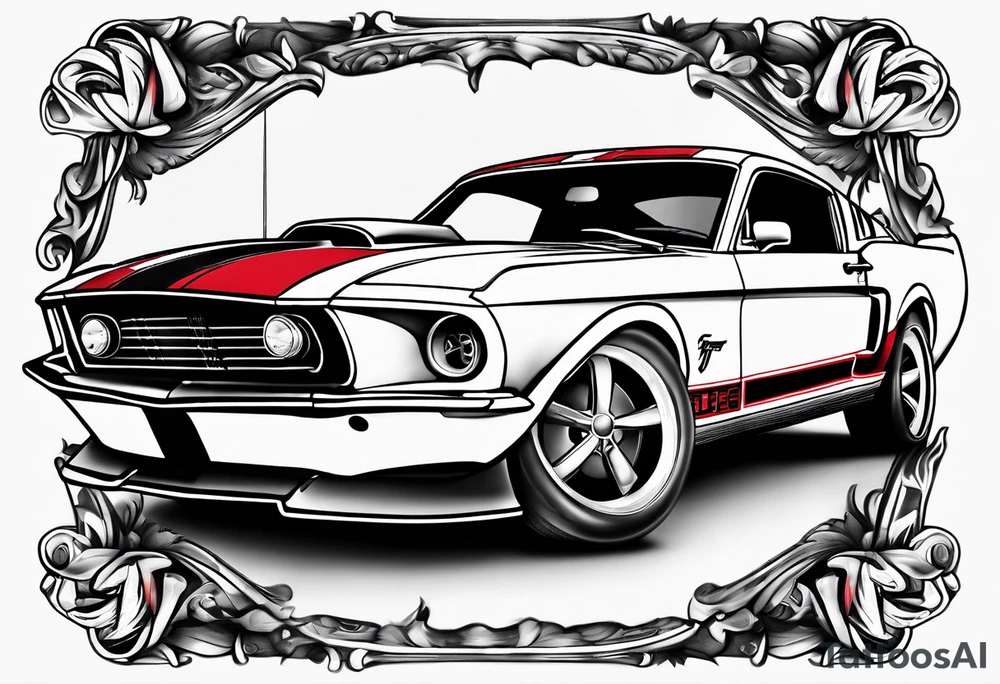 ford mustang tattoo idea