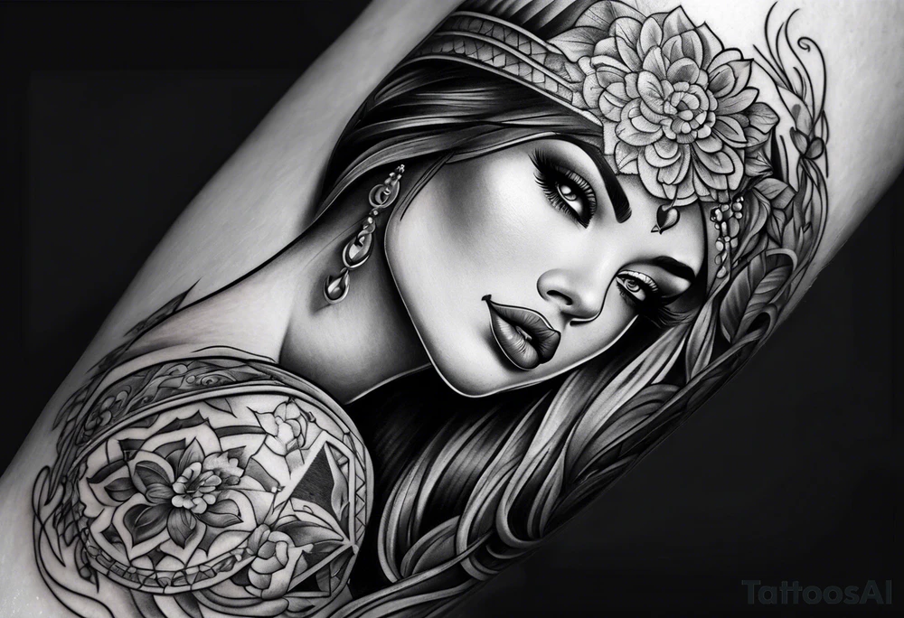 Women tattoo idea