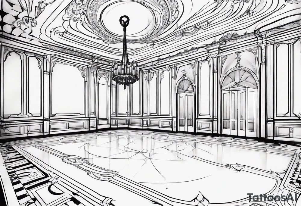 bleeding on the ballroom floor tattoo idea