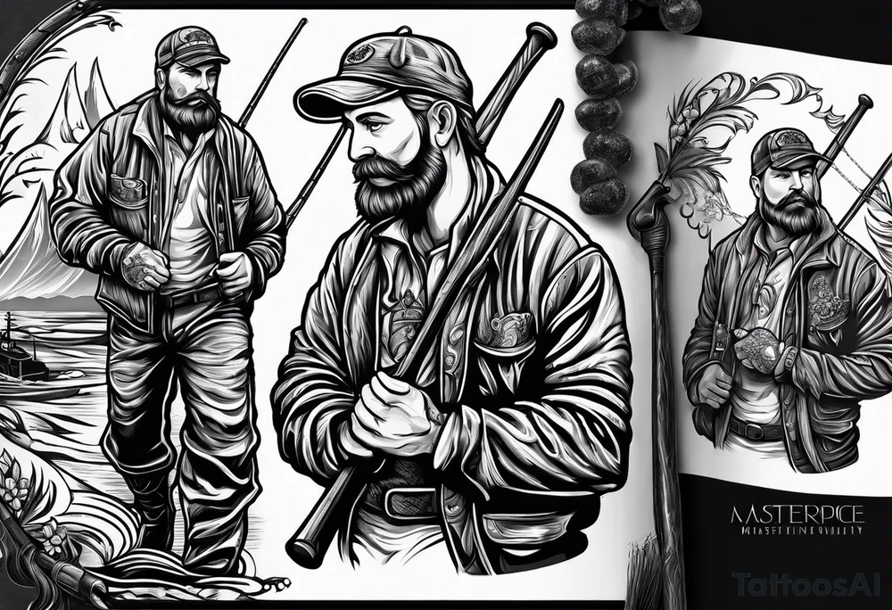 Beer Drinking
Fisherman
Father
Friend tattoo idea