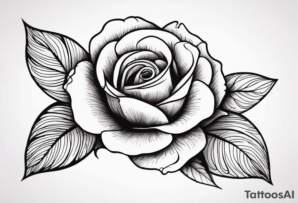 Hard times in cursive with an rose tattoo idea