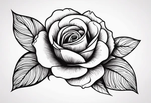 Hard times in cursive with an rose tattoo idea