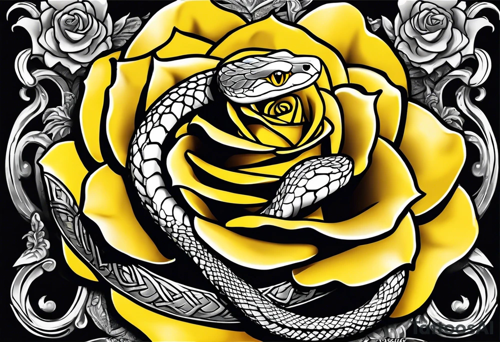 snake wrapped around a sword with a yellow rose tattoo idea snake wrapped around a sword with a yellow rose tattoo idea
