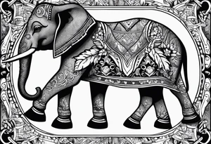 roller derby elephant tattoo idea