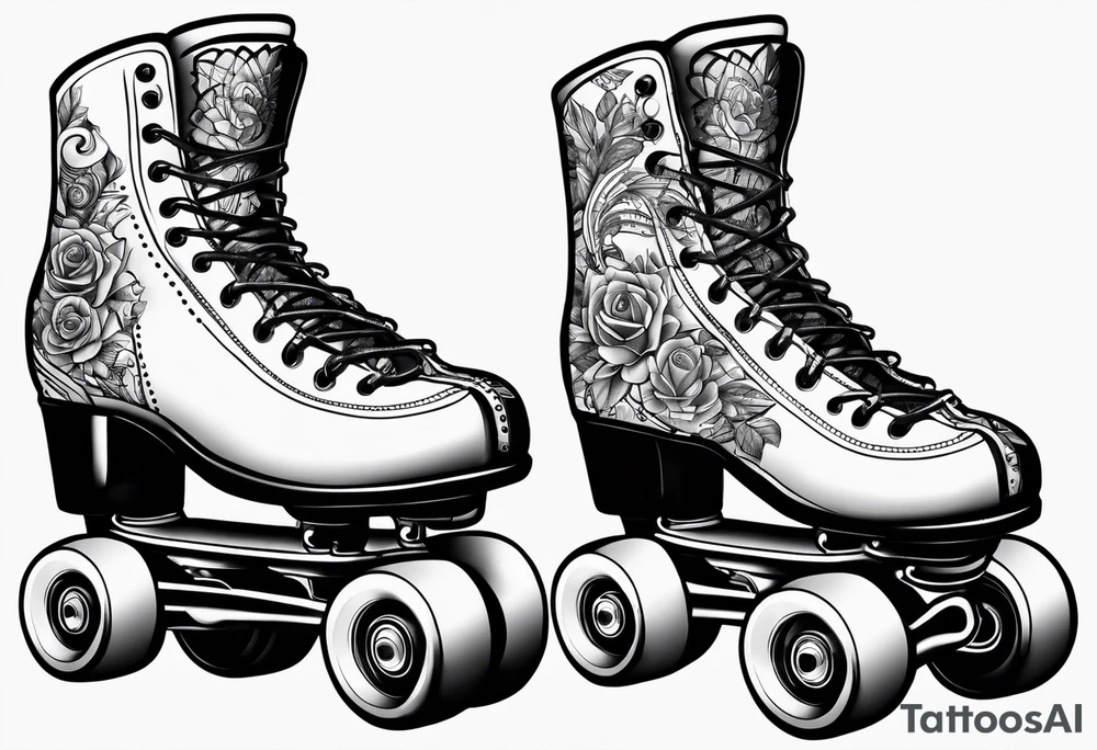 Rollerskates tattoo idea