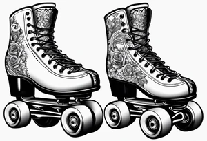 Rollerskates tattoo idea