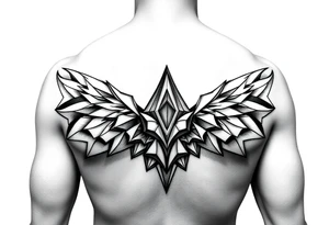 geometric sleeve tattoo idea