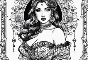 Traditional pheniox tattoo idea