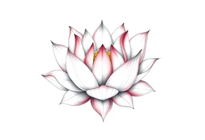 new school blooming lotus tattoo idea