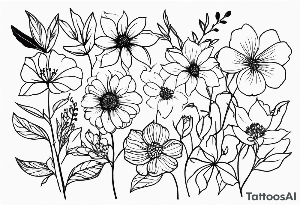 December flower
March flower
September flower
March flower
May flower
June flower tattoo idea